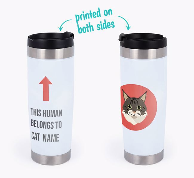 'This Human Belongs to...' - Personalized {breedCommonName} Travel Mug